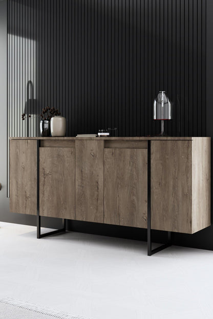 Μπουφές Καρυδί
Μαύρο 160x35x80cm | 618BLY1177