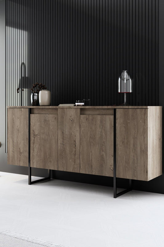 Μπουφές Καρυδί
Μαύρο 160x35x80cm | 618BLY1177