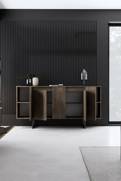 Μπουφές Καρυδί
Μαύρο 160x35x80cm | 618BLY1177