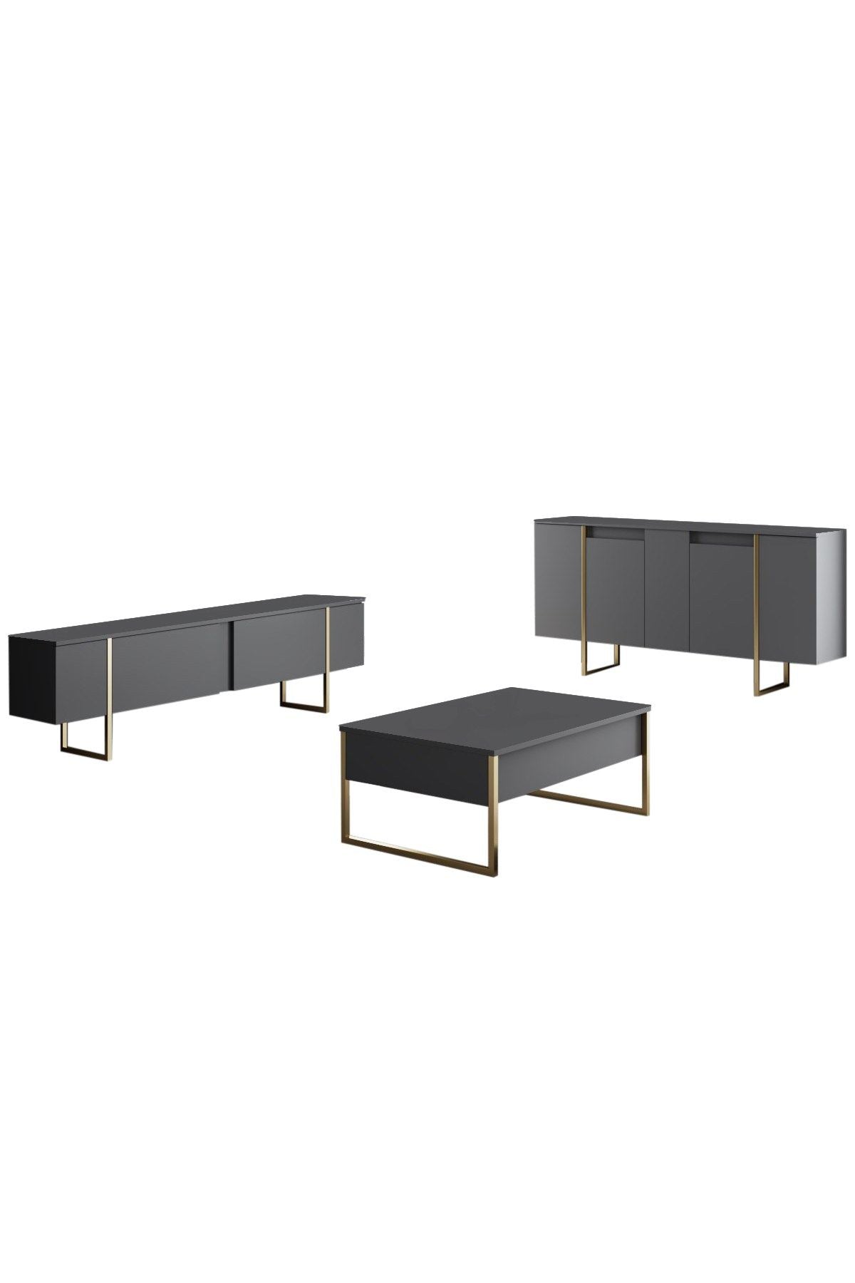 Μπουφές Ανθρακί
Χρυσό 160x35x80cm | 618BLY1178