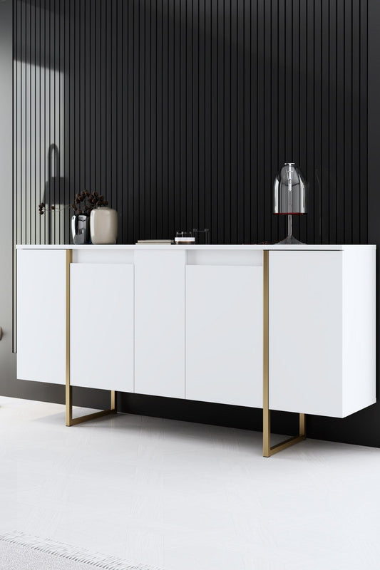Μπουφές Λευκό
Χρυσό 160x35x80cm | 618BLY1179