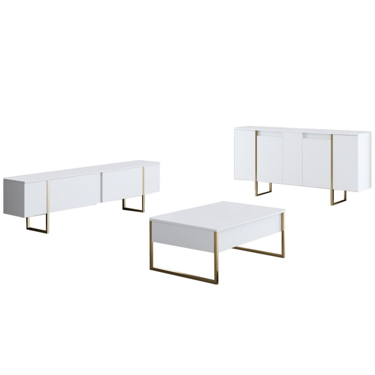 Μπουφές Λευκό
Χρυσό 160x35x80cm | 618BLY1179