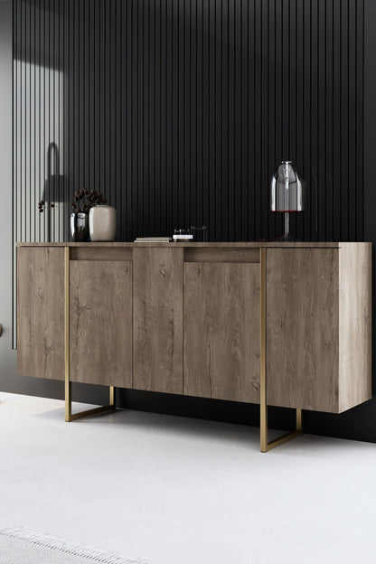 Μπουφές Καρυδί
Χρυσό 160x35x80cm | 618BLY1180
