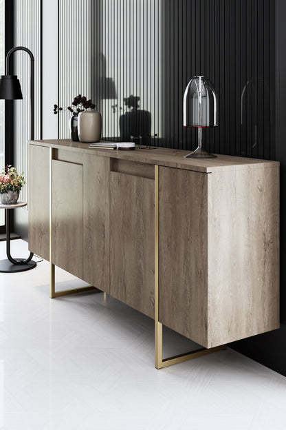 Μπουφές Καρυδί
Χρυσό 160x35x80cm | 618BLY1180
