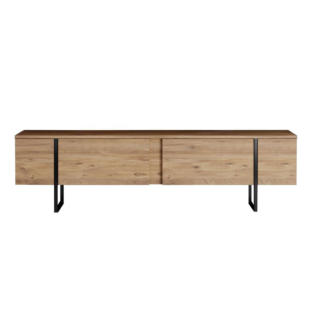Έπιπλο Τηλεόρασης TV Βάση Σύνθεση Atlantic Pine Μαύρο | 618BLY1284