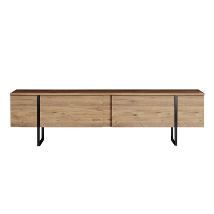 Έπιπλο Τηλεόρασης TV Βάση Σύνθεση Atlantic Pine Μαύρο | 618BLY1284