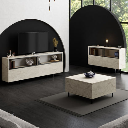 Έπιπλο Τηλεόρασης TV Βάση Σύνθεση Travertine | 618BLY1290