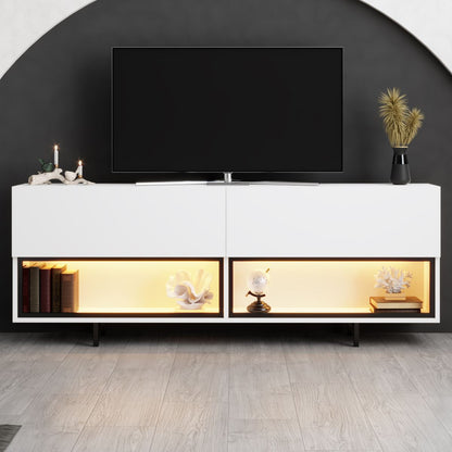 Έπιπλο Τηλεόρασης TV Βάση Σύνθεση Λευκό | 618BLY1292