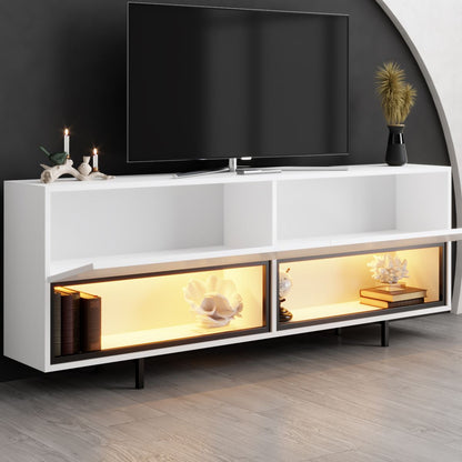 Έπιπλο Τηλεόρασης TV Βάση Σύνθεση Λευκό | 618BLY1292