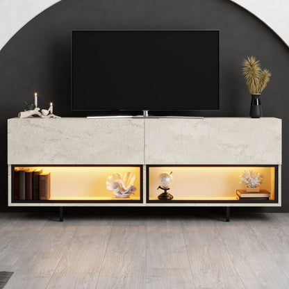 Έπιπλο Τηλεόρασης TV Βάση Σύνθεση Travertine | 618BLY1293