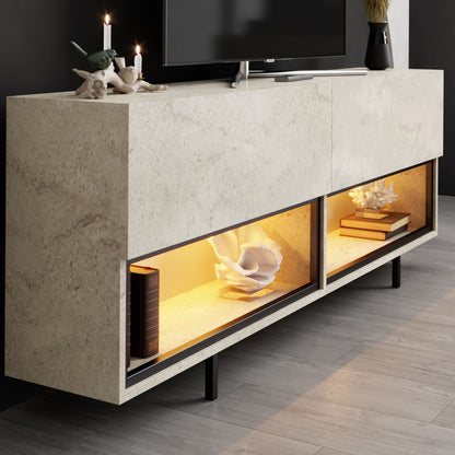 Έπιπλο Τηλεόρασης TV Βάση Σύνθεση Travertine | 618BLY1293