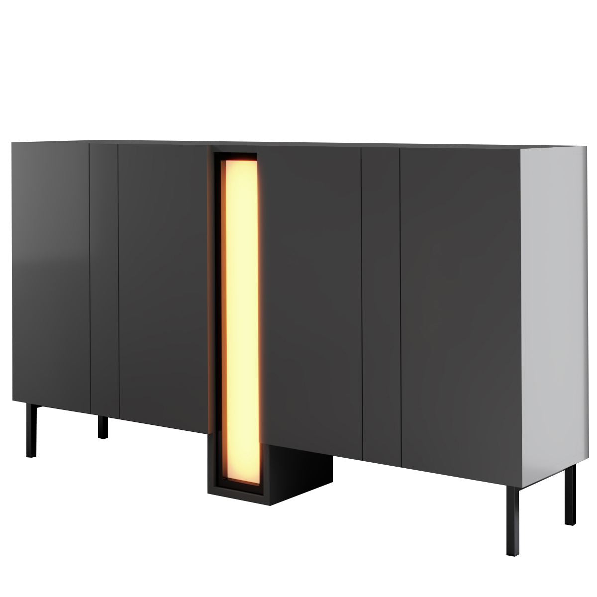 Μπουφές Ανθρακί 155x32x85cm | 618BLY1304