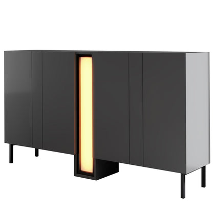 Μπουφές Ανθρακί 155x32x85cm | 618BLY1304
