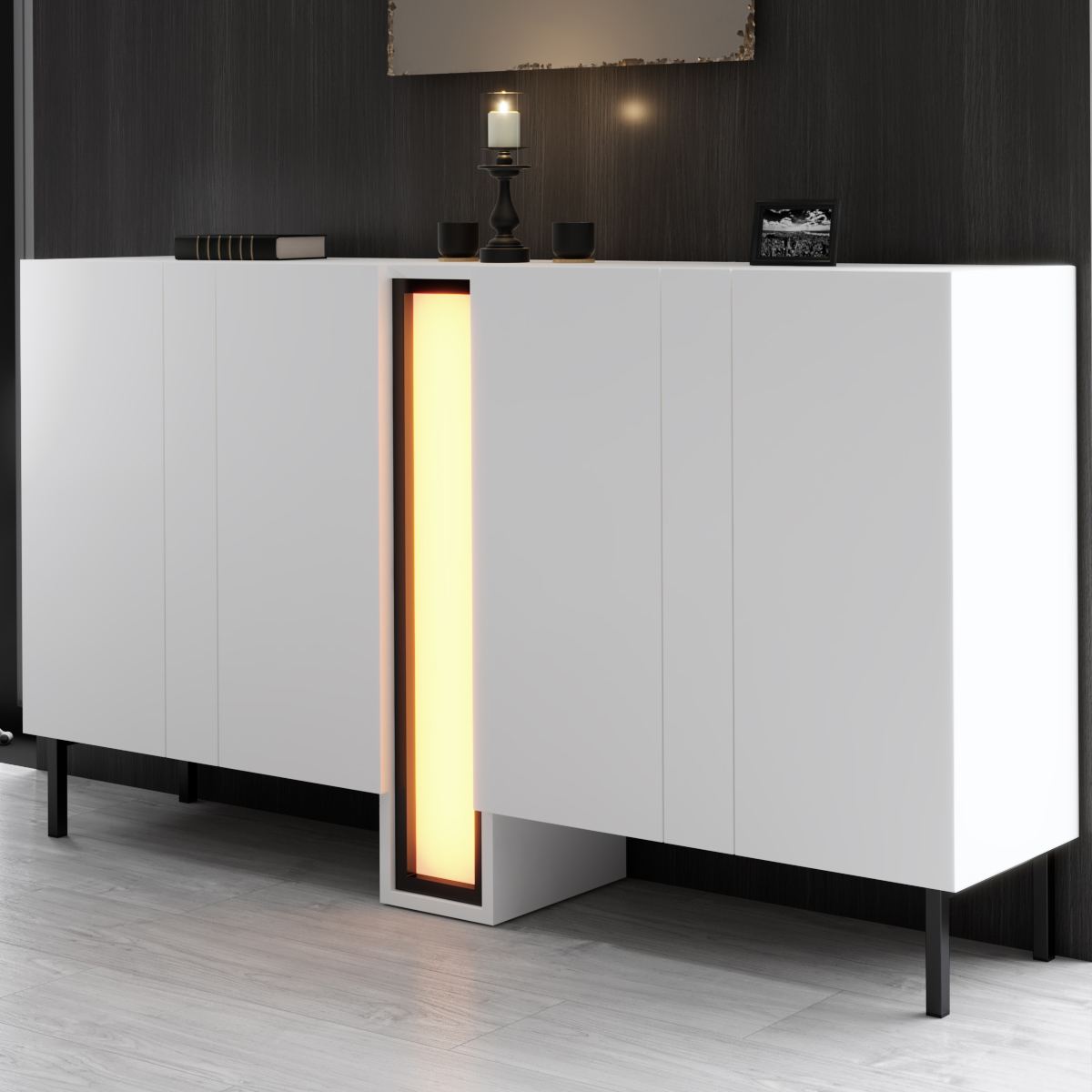 Μπουφές Λευκό 155x32x85cm | 618BLY1305