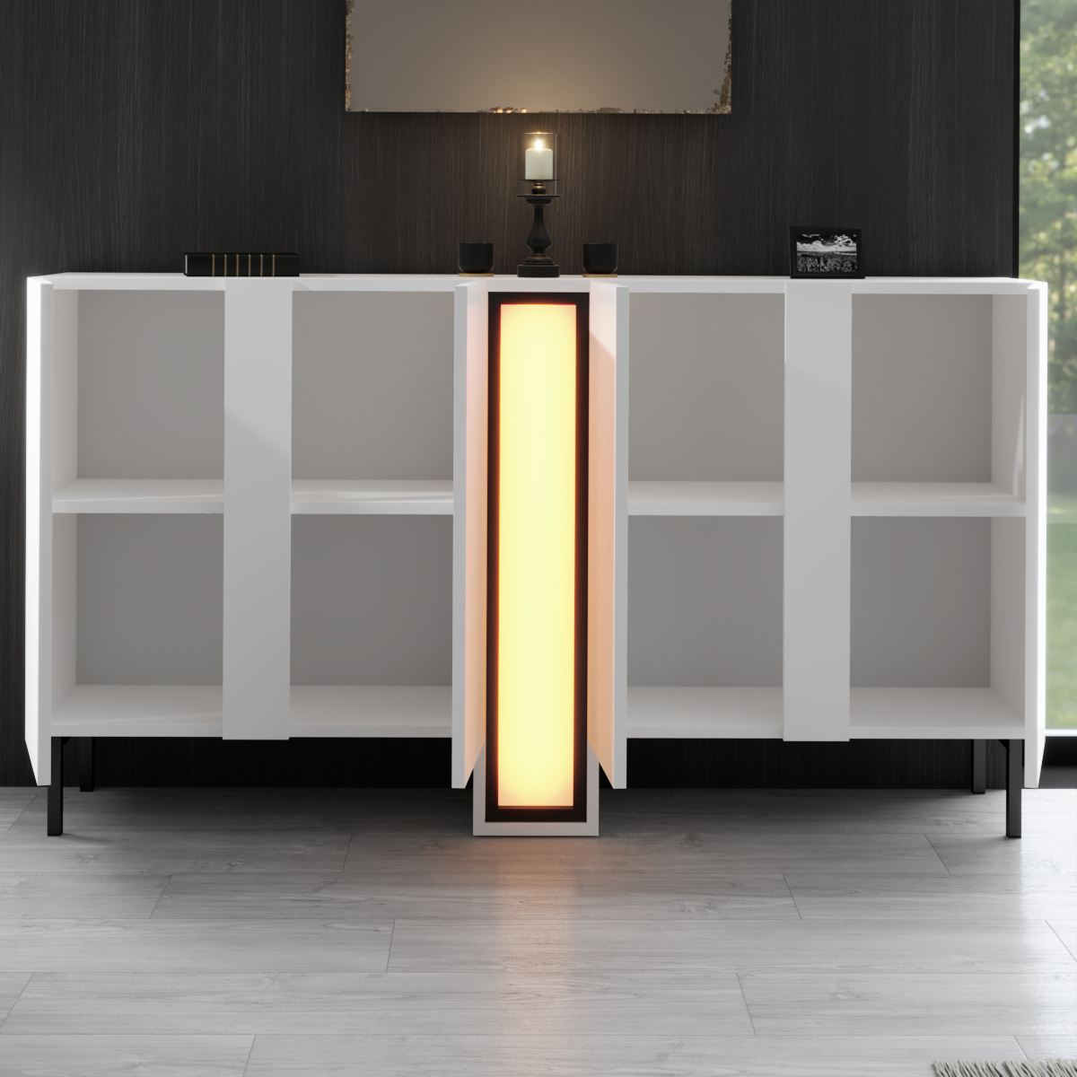Μπουφές Λευκό 155x32x85cm | 618BLY1305