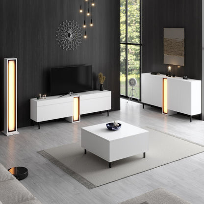 Μπουφές Λευκό 155x32x85cm | 618BLY1305