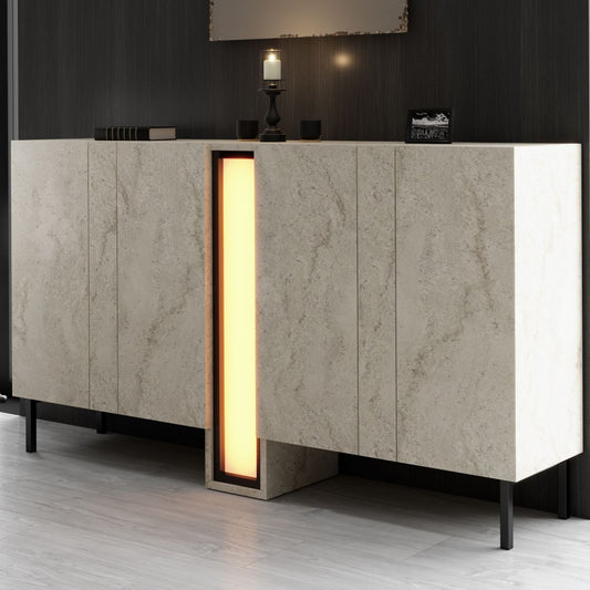 Μπουφές Τραβερτίνη 155x32x85cm | 618BLY1306