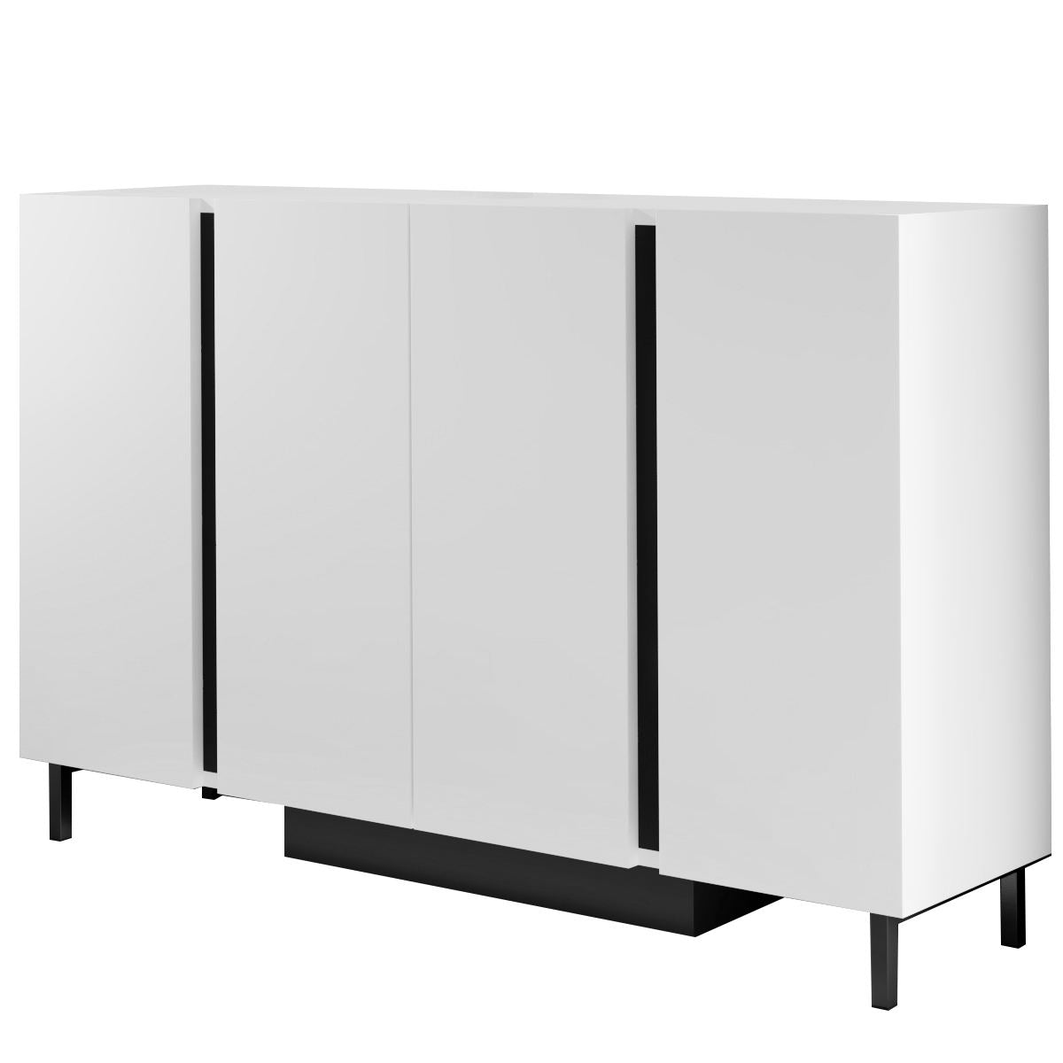 Μπουφές Λευκό 127x32x80cm | 618BLY1308