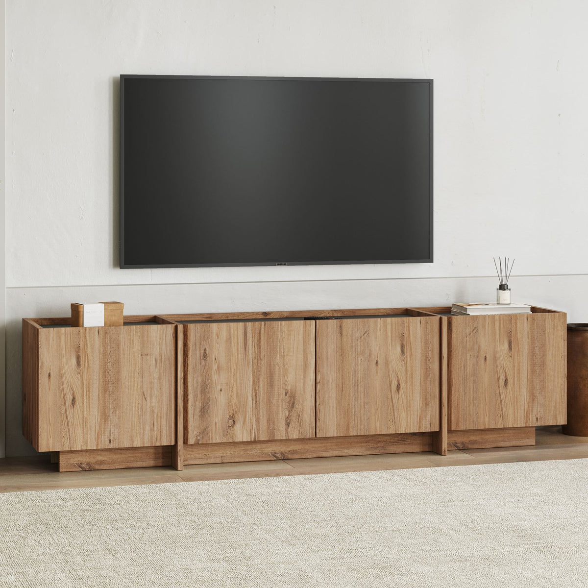 Έπιπλο Τηλεόρασης TV Βάση Σύνθεση Atlantic Pine Ανθρακί | 632NRD1106