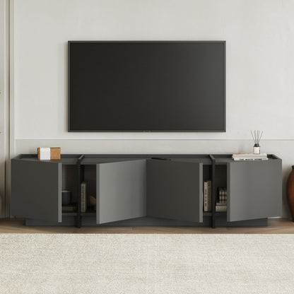 Έπιπλο Τηλεόρασης TV Βάση Σύνθεση Ανθρακί Μαύρο | 632NRD1108