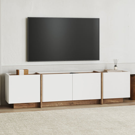 Έπιπλο Τηλεόρασης TV Βάση Σύνθεση Λευκό Atlantic Pine | 632NRD1109