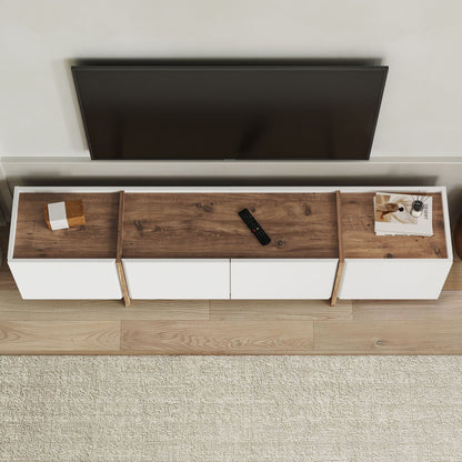 Έπιπλο Τηλεόρασης TV Βάση Σύνθεση Λευκό Atlantic Pine | 632NRD1109
