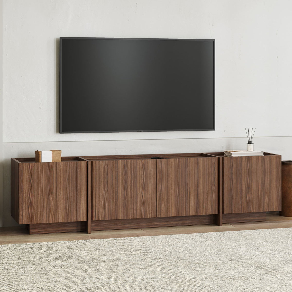 Έπιπλο Τηλεόρασης TV Βάση Σύνθεση Milano Καρυδί | 632NRD1110