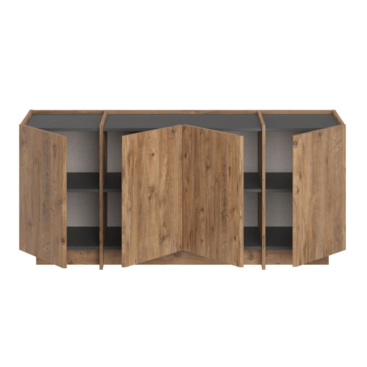 Μπουφές Atlantic Πεύκο
Ανθρακί 180x45x80cm | 632NRD1111