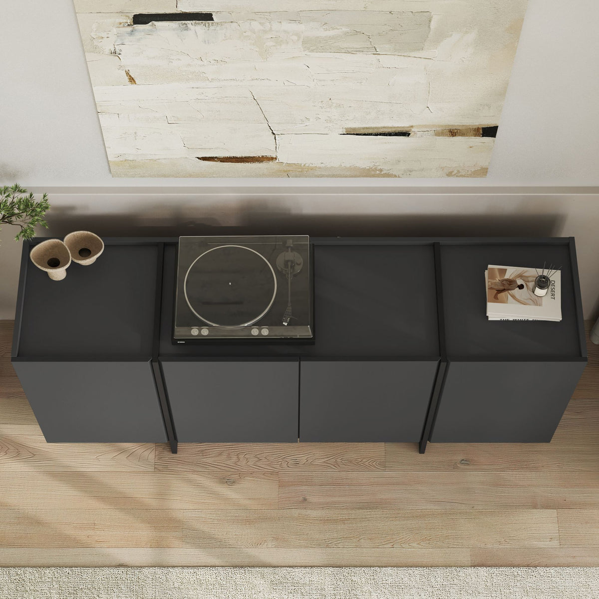 Μπουφές Ανθρακί
Μαύρο 180x45x80cm | 632NRD1113