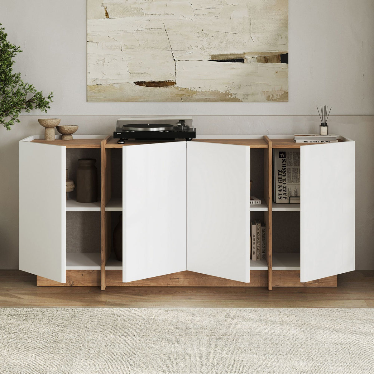Μπουφές Λευκό
Atlantic Πεύκο 180x45x80cm | 632NRD1114