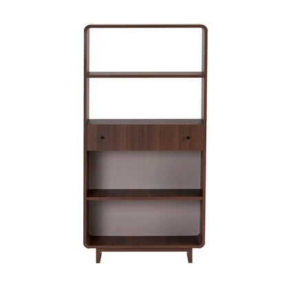 Βιβλιοθήκη Καρυδί 78x153x34 εκ 632NRD1118