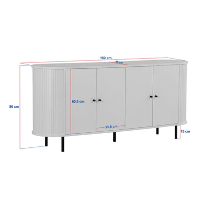 Κονσόλα Μπουφές 180x80x40 εκ Καρυδί 632NRD1135