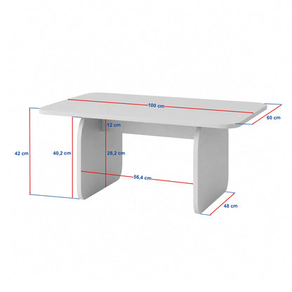 Τραπεζάκι Σαλονιού Δρυς Pusula 100 x 42 x 60 εκ. 632NRD1154