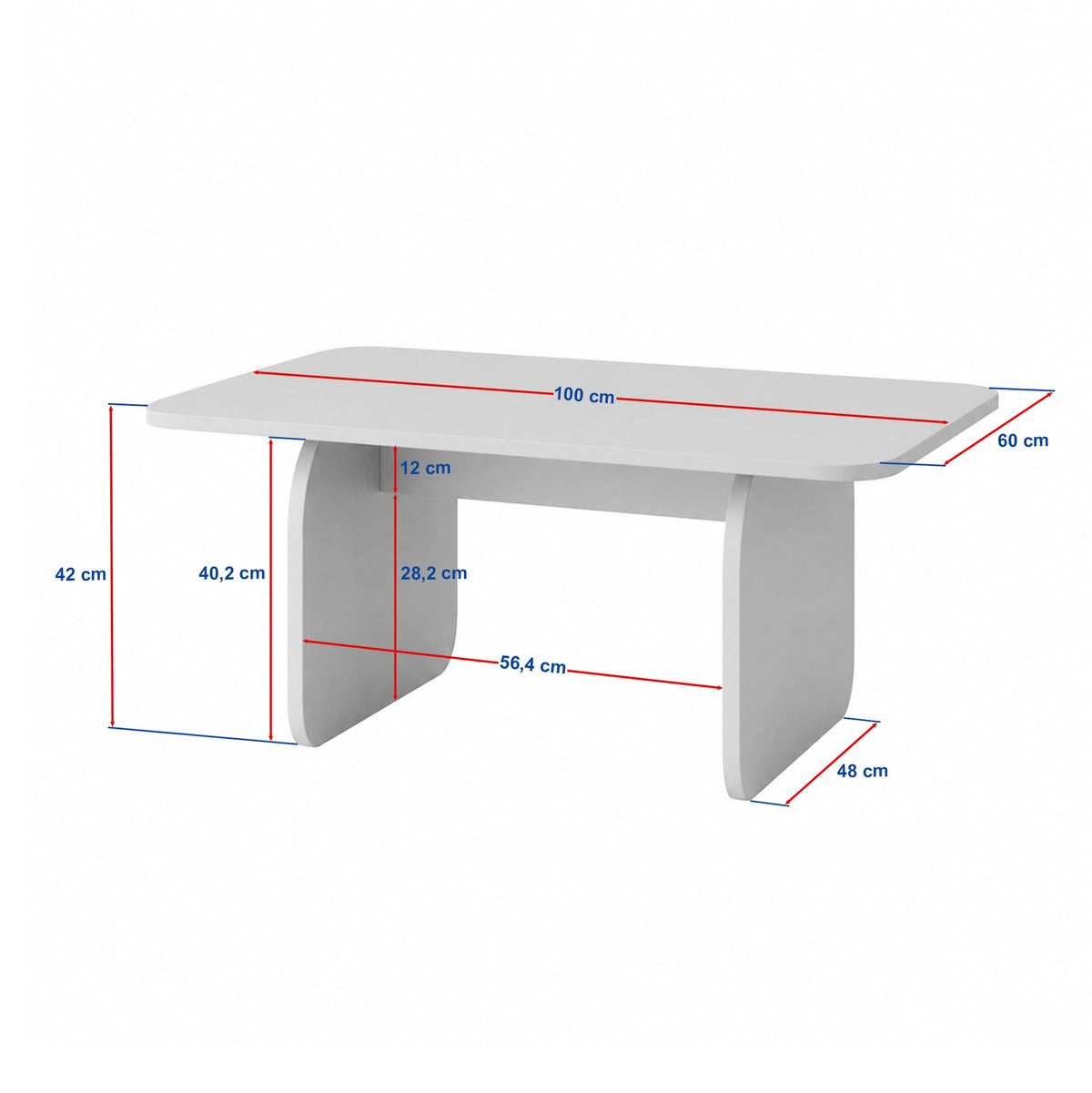 Τραπεζάκι Σαλονιού Τραβερτίνη 100 x 42 x 60 εκ. 632NRD1155