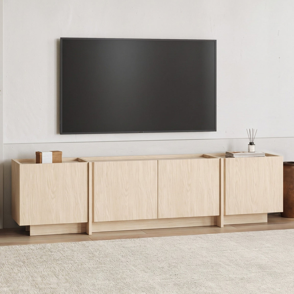 Έπιπλο Τηλεόρασης 180 × 46 × 35 Δρυς Πουσούλα 632NRD1160