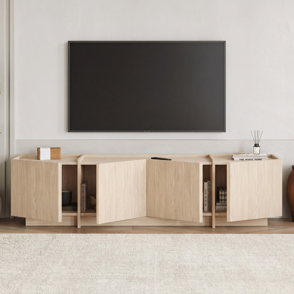 Έπιπλο Τηλεόρασης 180 × 46 × 35 Δρυς Πουσούλα 632NRD1160