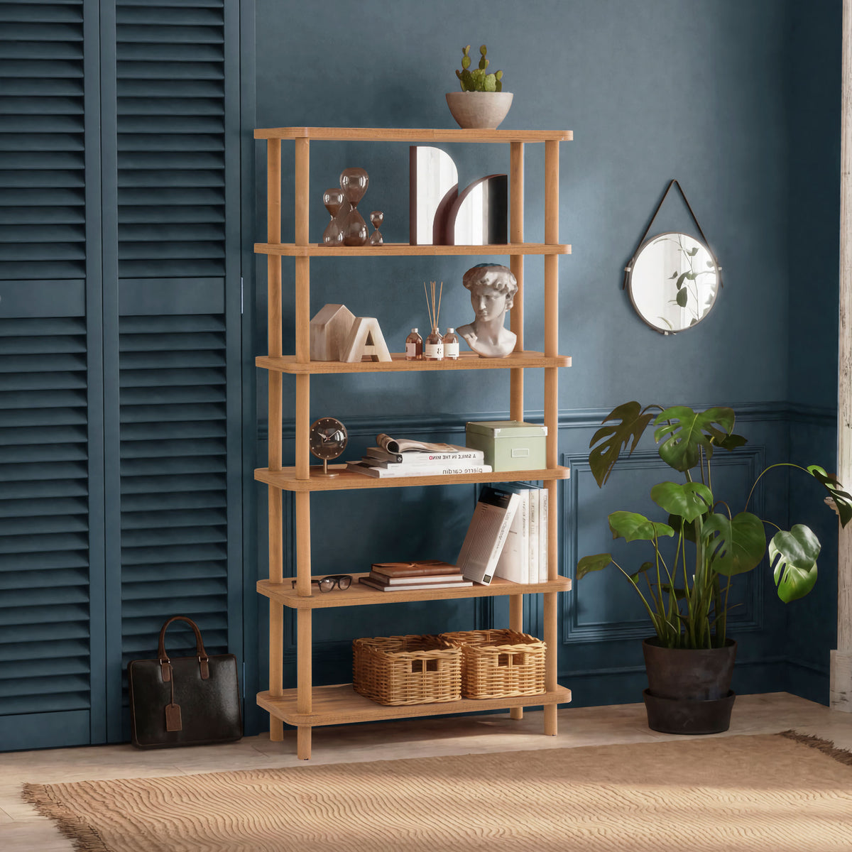 Βιβλιοθήκη 80 × 28 × 168,5 εκ. Atlantic Pine GR688DRA1202