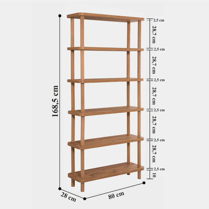 Βιβλιοθήκη 80 × 28 × 168,5 εκ. Atlantic Pine GR688DRA1202
