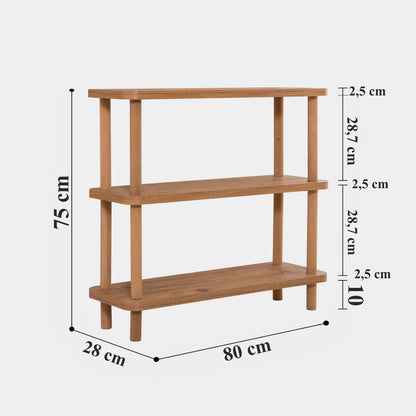 Βιβλιοθήκη 80 × 28 × 75 εκ. Atlantic Pine GR688DRA1204