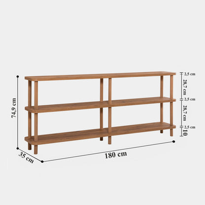 Βιβλιοθήκη 180 × 35 × 74,9 εκ. Atlantic Pine GR688DRA1206