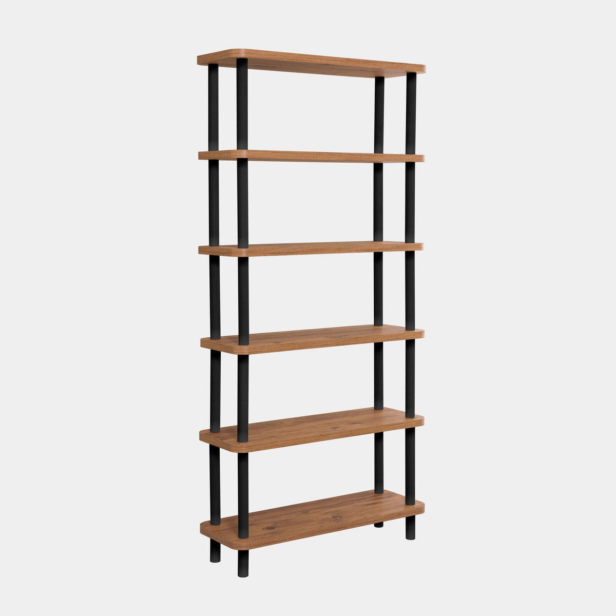 Βιβλιοθήκη 80 × 28 × 168,5 εκ. Μαύρο Atlantic Pine GR688DRA1207