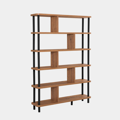 Βιβλιοθήκη 120 × 28 × 168,5 εκ. Μαύρο Atlantic Pine GR688DRA1208