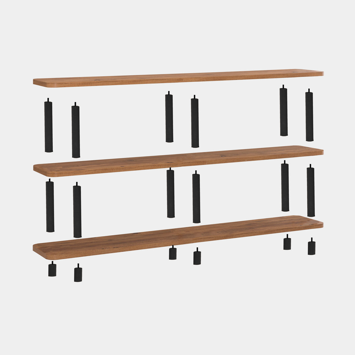 Βιβλιοθήκη 150 × 35 × 74,9 εκ. Μαύρο Atlantic Pine GR688DRA1209