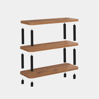 Βιβλιοθήκη 80 × 28 × 75 εκ. Μαύρο Atlantic Pine GR688DRA1210