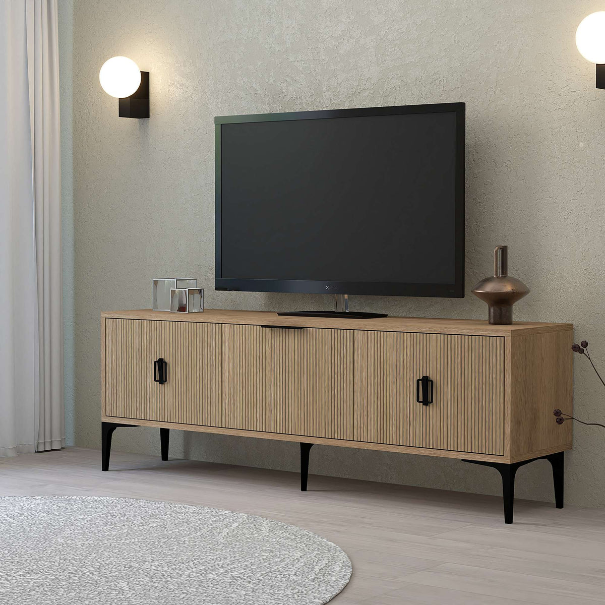 Έπιπλο Τηλεόρασης TV Βάση Σύνθεση Sapphire Δρυς | 707DWL1102
