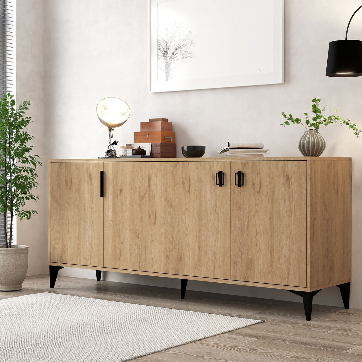 Κονσόλα Μπουφές 180x78x44 εκ Δρυς Sapphire 707DWL1250