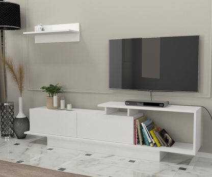 Έπιπλο Τηλεόρασης TV Βάση Σύνθεση Λευκό | 745DCD3029