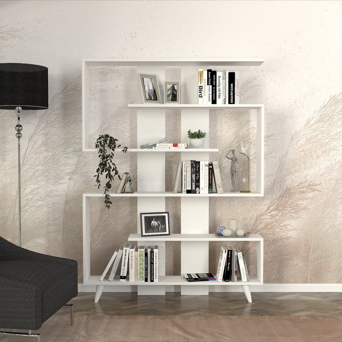 Βιβλιοθήκη 120 × 20 × 162 εκ. Λευκό GR745DCD3612