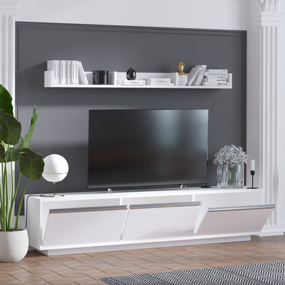 Έπιπλο Τηλεόρασης TV Βάση Σύνθεση Λευκό | 746JUG3003