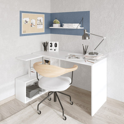 Γραφείο Υπολογιστή και Μελέτης 130x74x94 εκ. Λευκό | 746JUG3807
